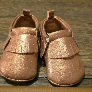 Stylish Metallic Kids Moccasins
